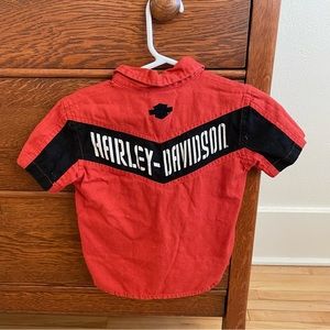 HARLEY DAVIDSON button up t shirt